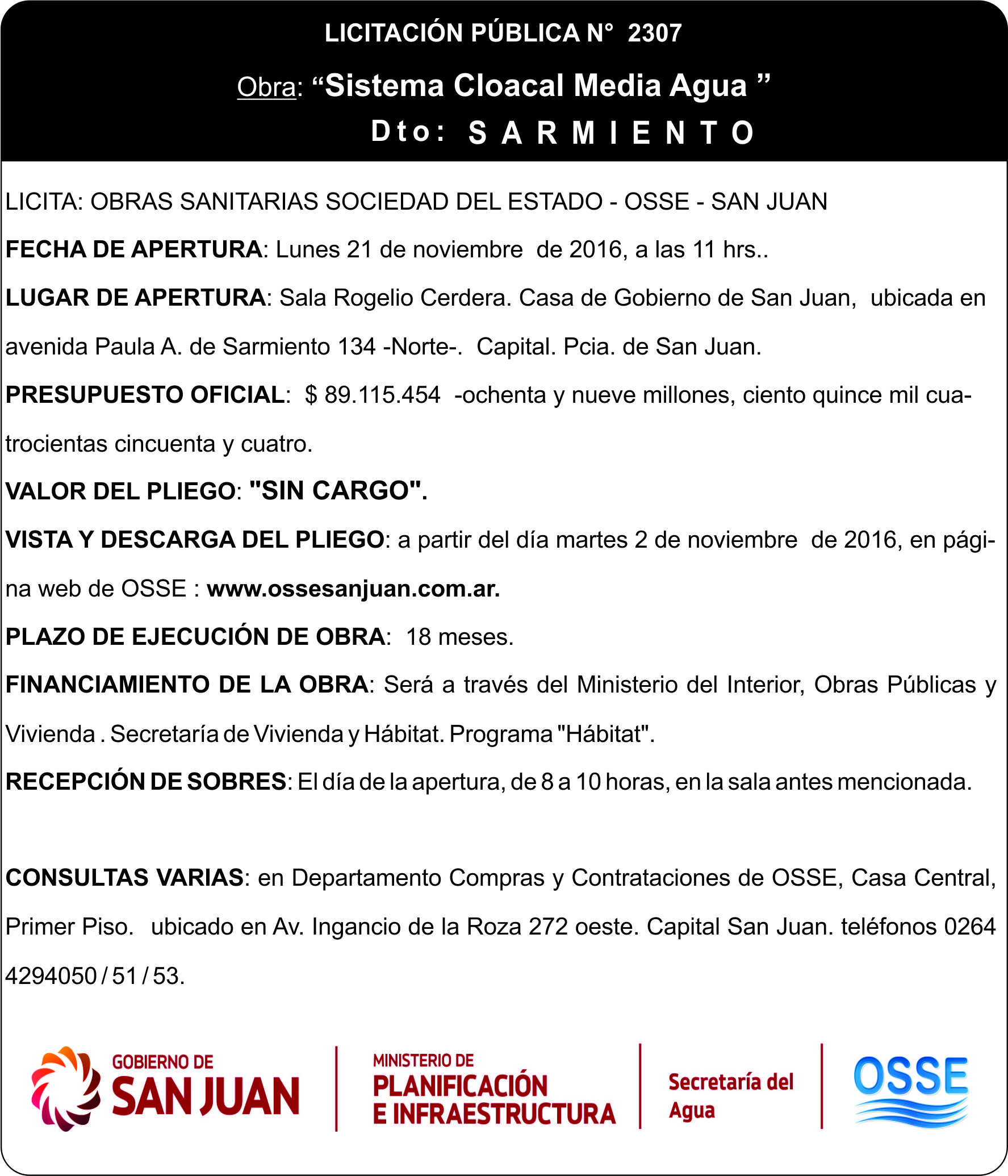 OSSE - Centro de Prensa