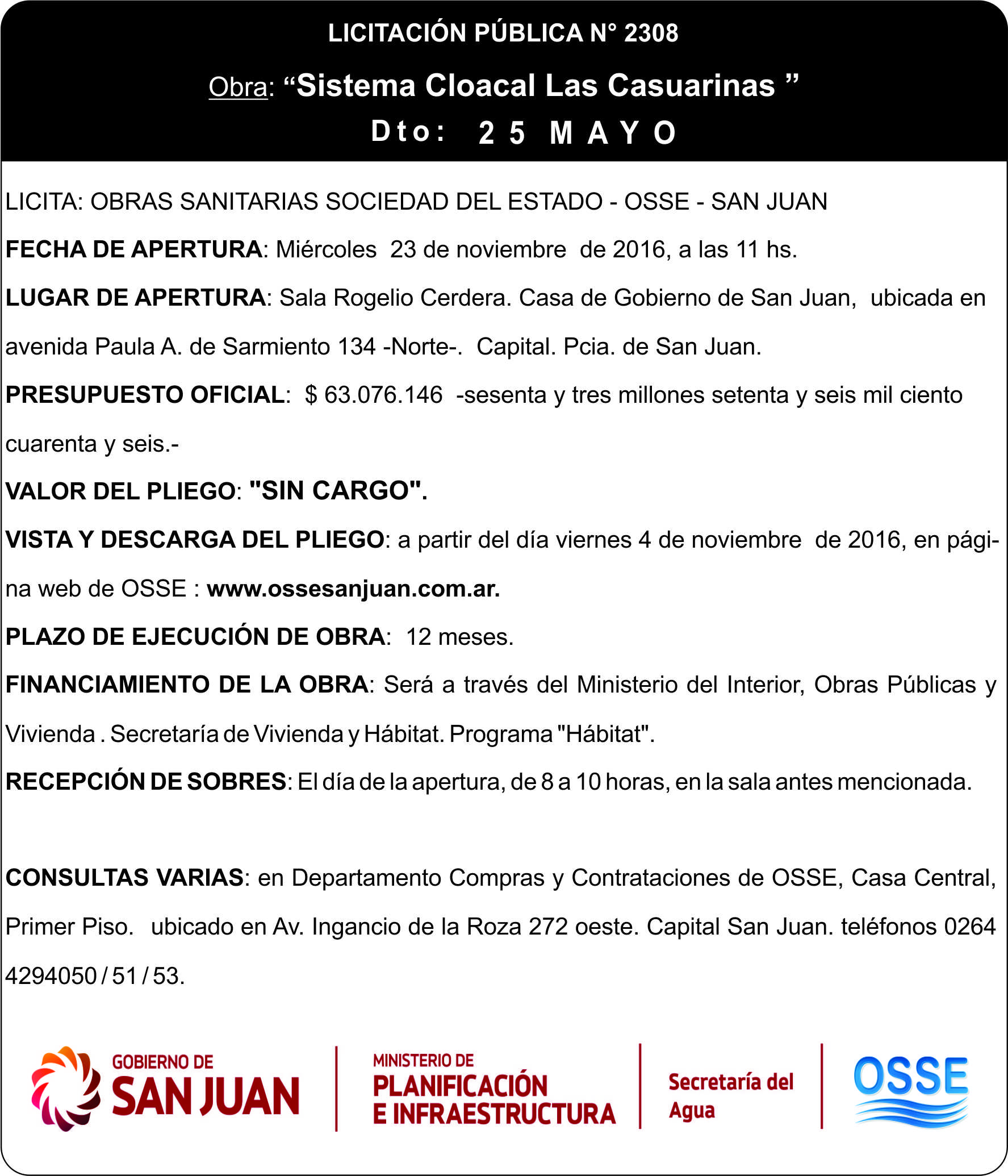 OSSE - Centro de Prensa
